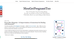 Desktop Screenshot of mengetpregnanttoo.com