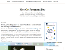 Tablet Screenshot of mengetpregnanttoo.com